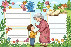 童年手抄报简单又漂亮_儿童读书小报模板_六年级一等奖_...