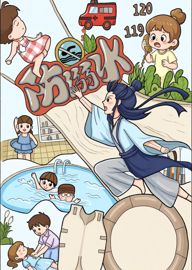 防溺水安全小报简单又漂亮，小学生手抄报模板，暑假安全教育必备！