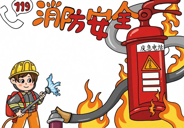消防安全手抄报简单又漂亮|小学生暑假安全主题小报模板