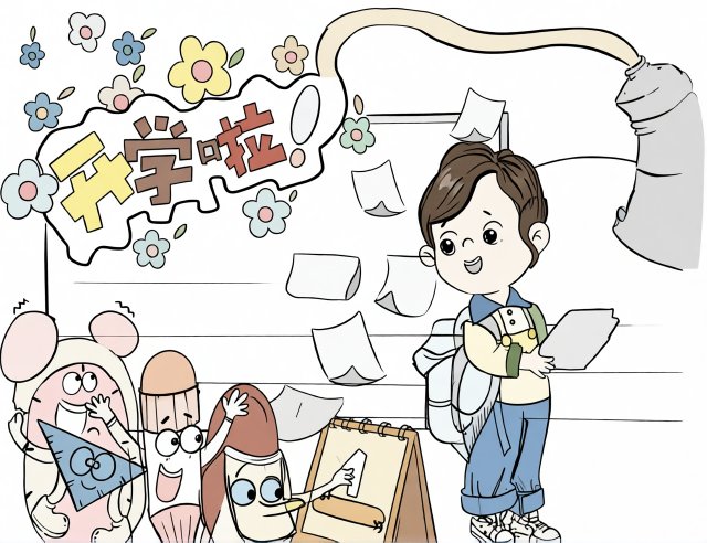 开学啦！2024新学期手抄报简单又漂亮模板，小学生开学季必备