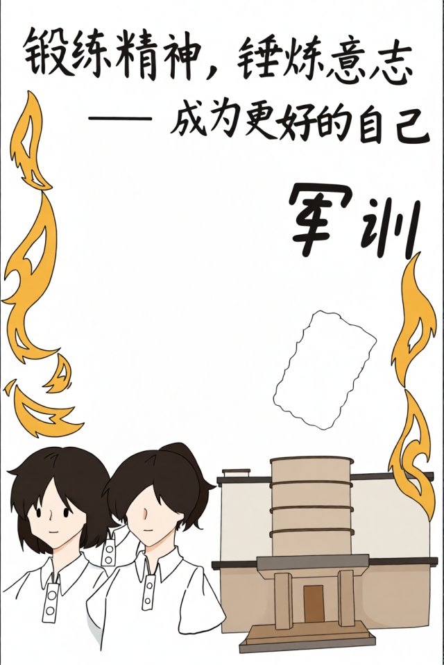 军训小报简单又漂亮模板，新学期开学手抄报，锻炼精神锤炼意志