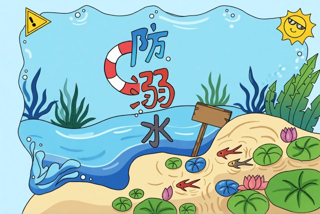防溺水小报简单又漂亮！珍爱生命严防溺水手抄报模板，适合学生制作