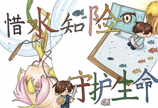 防溺水安全小报简单又漂亮！珍爱生命谨防溺水手抄报模板，适合小学生