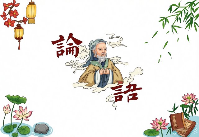 论语小报简单又漂亮：八年级暑假阅读笔记手抄报模板，古典国风设计，适合语文课
