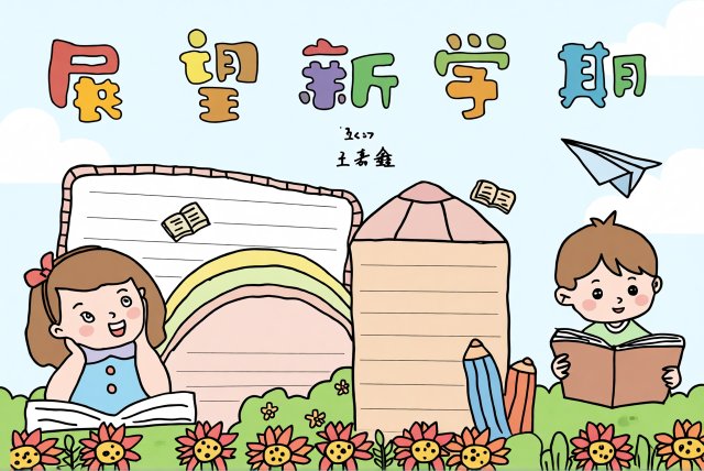 2025新学期新计划简单又漂亮手抄报模板，开学必备！