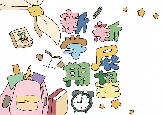 新学期新展望手抄报简单又漂亮，开学季必备主题小报模板