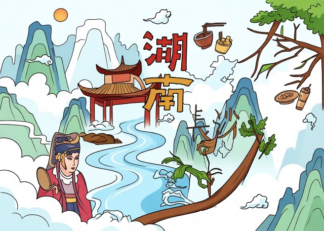 湖南暑假小报简单又漂亮：六年级游记手抄报模板，简单又漂亮，暑假生活手抄报