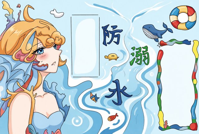 防溺水小报简单又漂亮！珍爱生命预防溺水手抄报模板，适合小学生简单好画