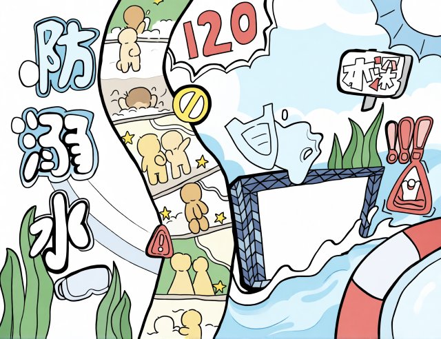 三年级防溺水安全小报手抄报简单又漂亮模板，暑假安全教育内容