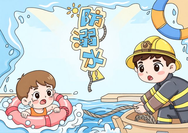 防溺水安全小报简单又漂亮，小学生手抄报模板，暑假防溺水宣传内容轻松填