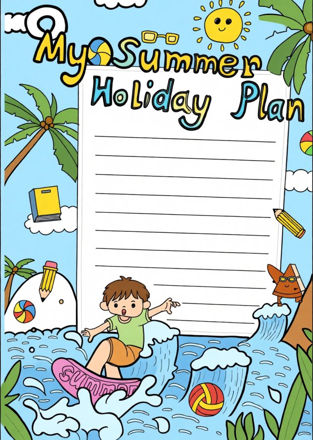 六年级英语暑假小报：My Summer Holiday...