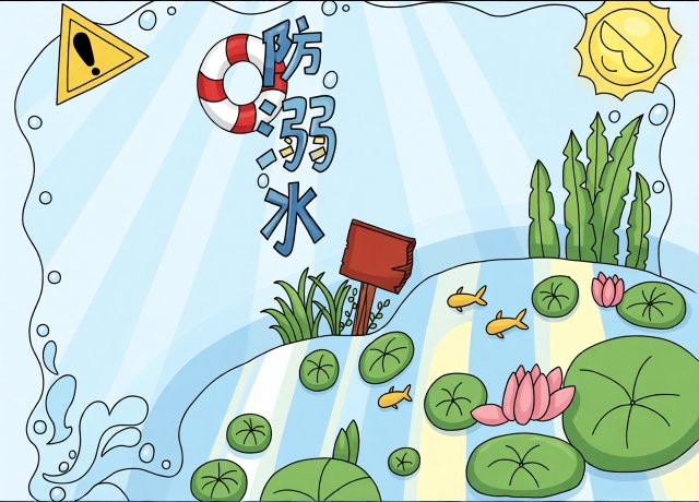 防溺水小报简单又漂亮！珍爱生命预防溺水手抄报模板，适合小学生抄写内容