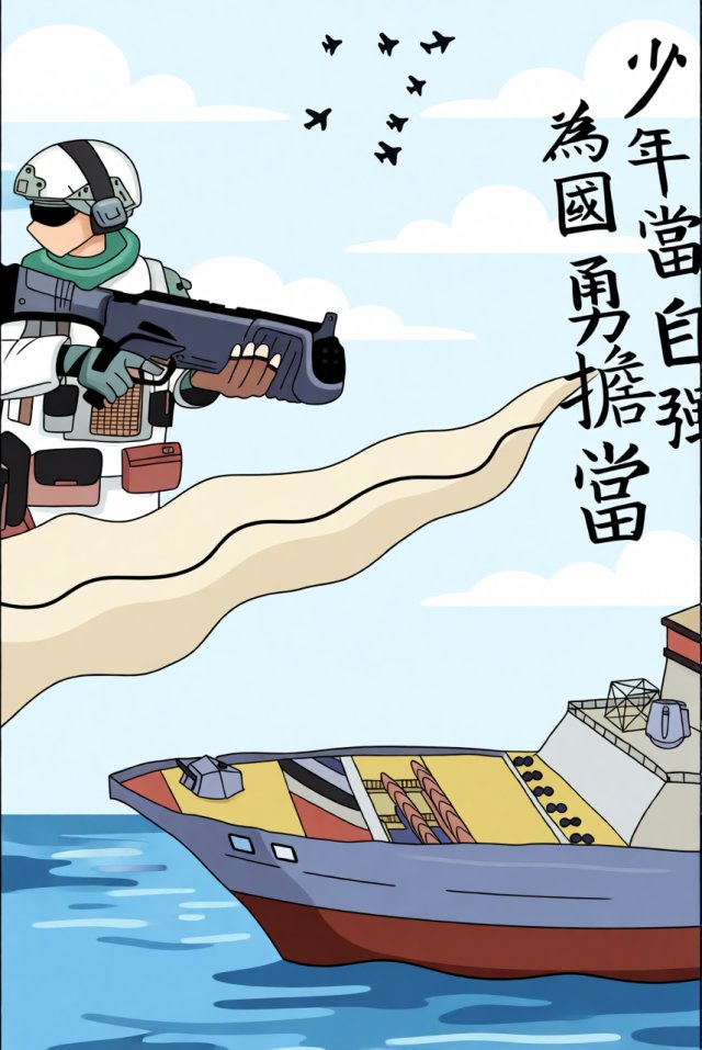 军训小报简单又漂亮/开学季手抄报模板/少年强则国强主题设计图