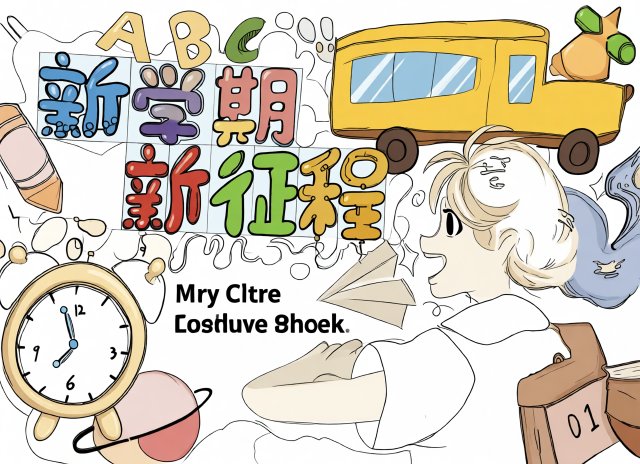 新学期新计划手抄报简单又漂亮模板，开学季必备开学计划小报