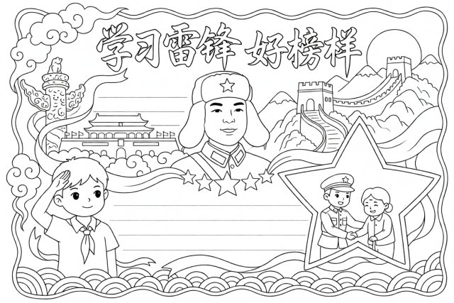 可打印线稿