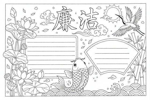 可打印线稿