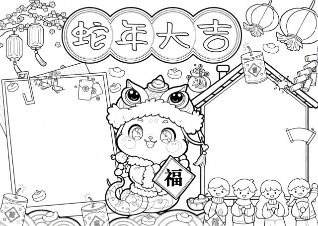 可打印线稿