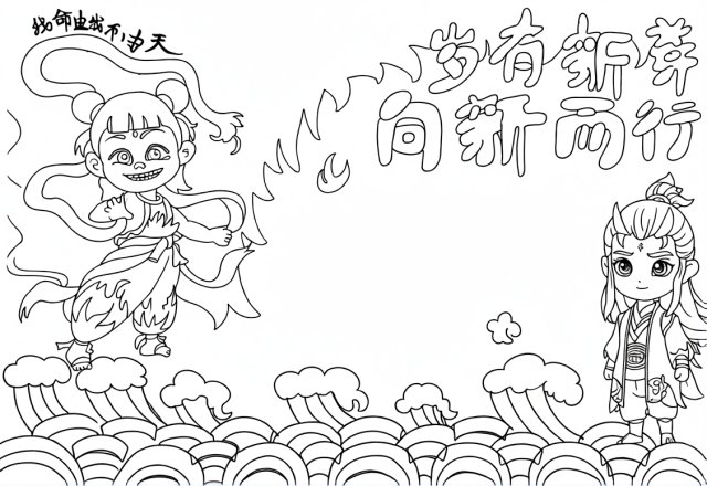 可打印线稿