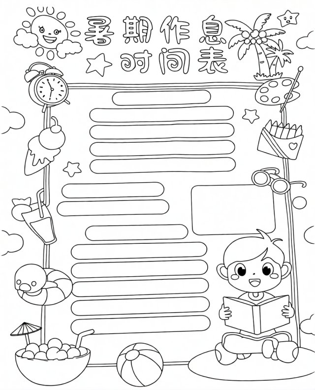 可打印线稿