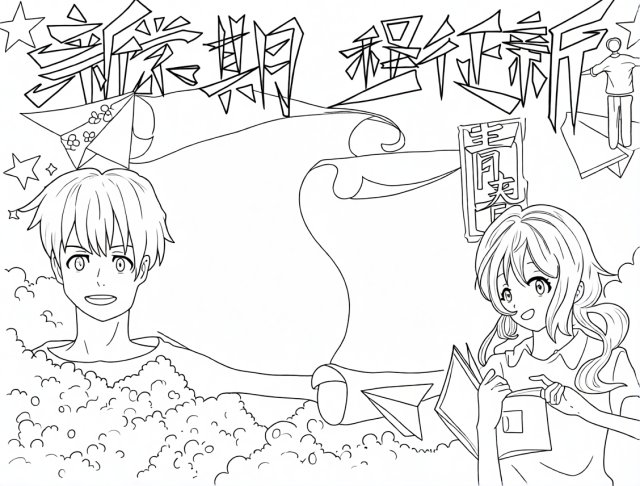可打印线稿