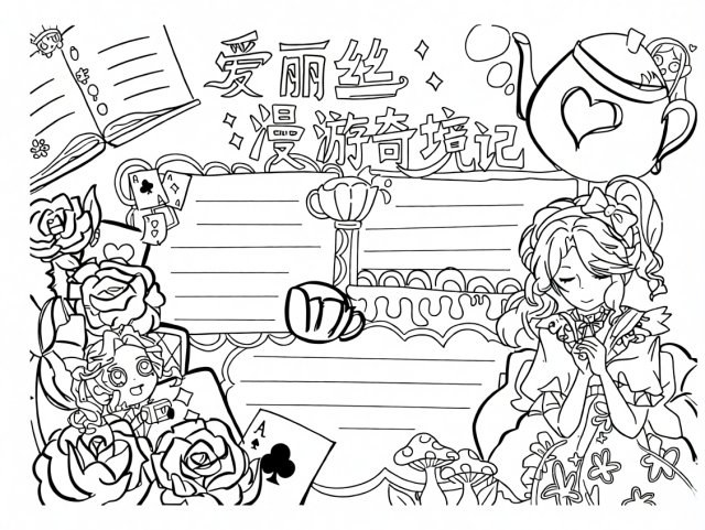 可打印线稿