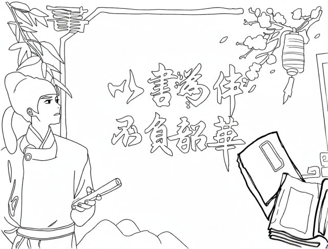 可打印线稿