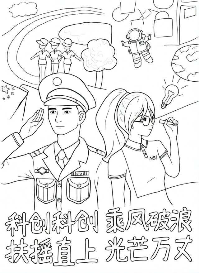 可打印线稿