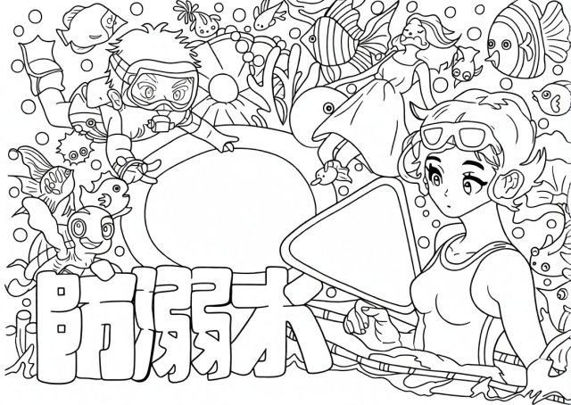 可打印线稿