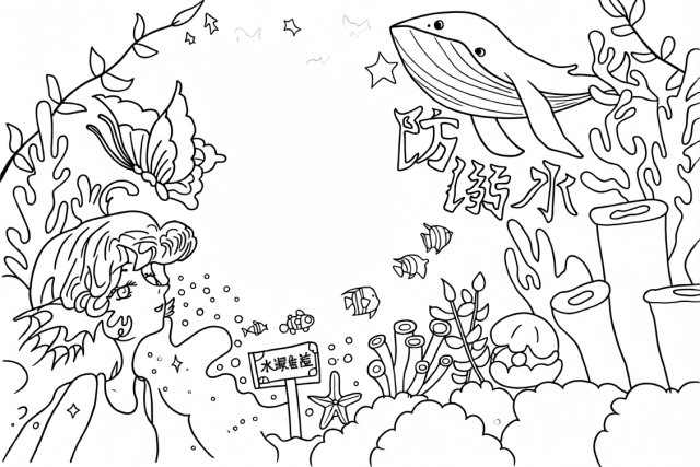可打印线稿