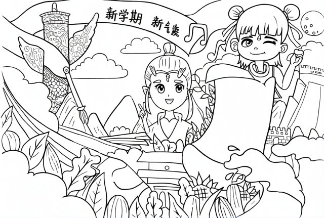 可打印线稿