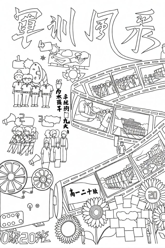 可打印线稿