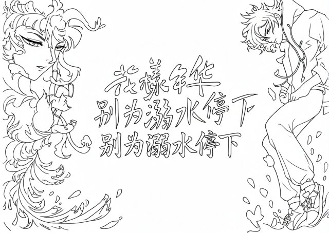 可打印线稿
