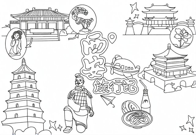 可打印线稿