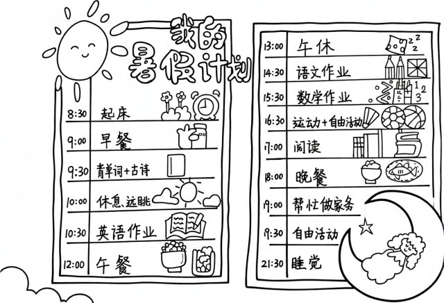 可打印线稿