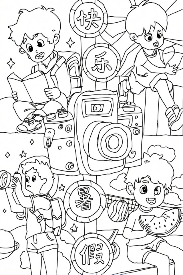 可打印线稿