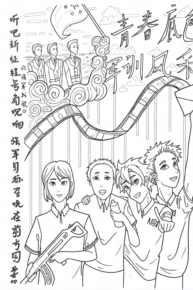 可打印线稿