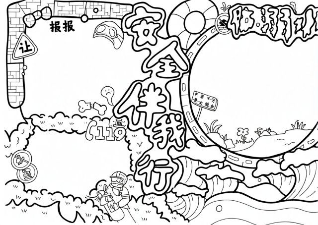 可打印线稿