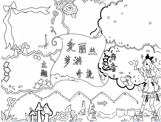 可打印线稿