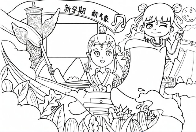可打印线稿