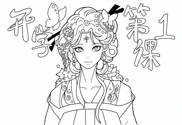 可打印线稿