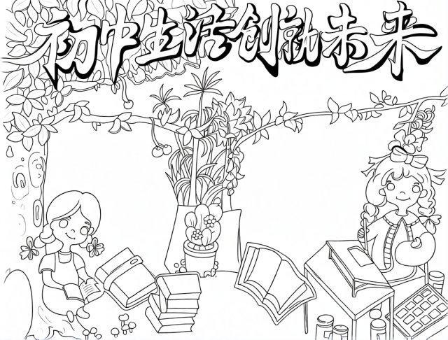 可打印线稿