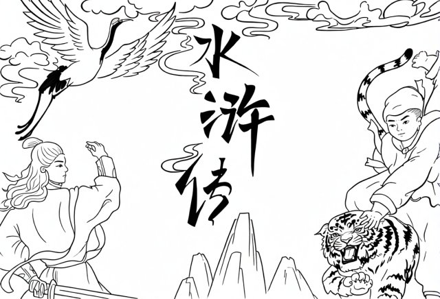 可打印线稿
